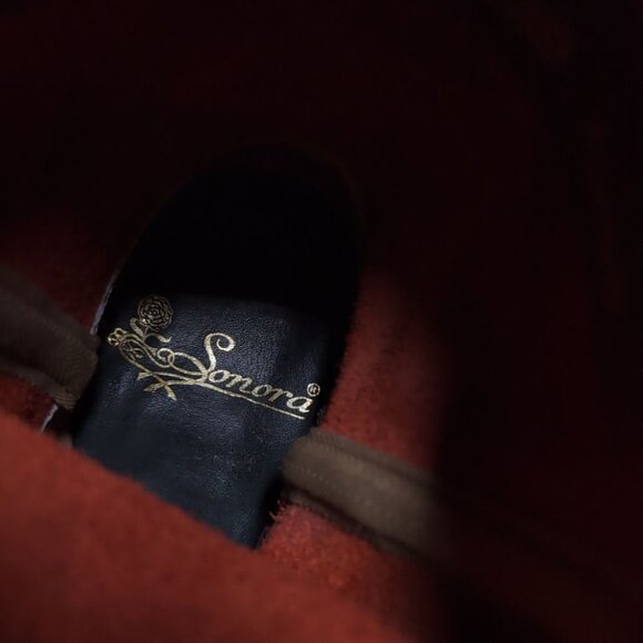 Sonora Cowboy Boots Rough Out Leather Handmade Cowboy Boots Size 7.5 - Picture 8 of 8